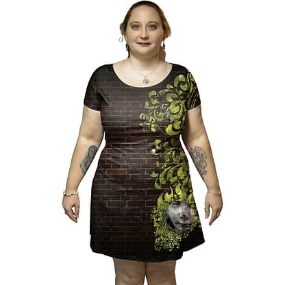 Pictured model is wearing a large. They are 5 ft 3 in. Their other measurements are not available at this time.