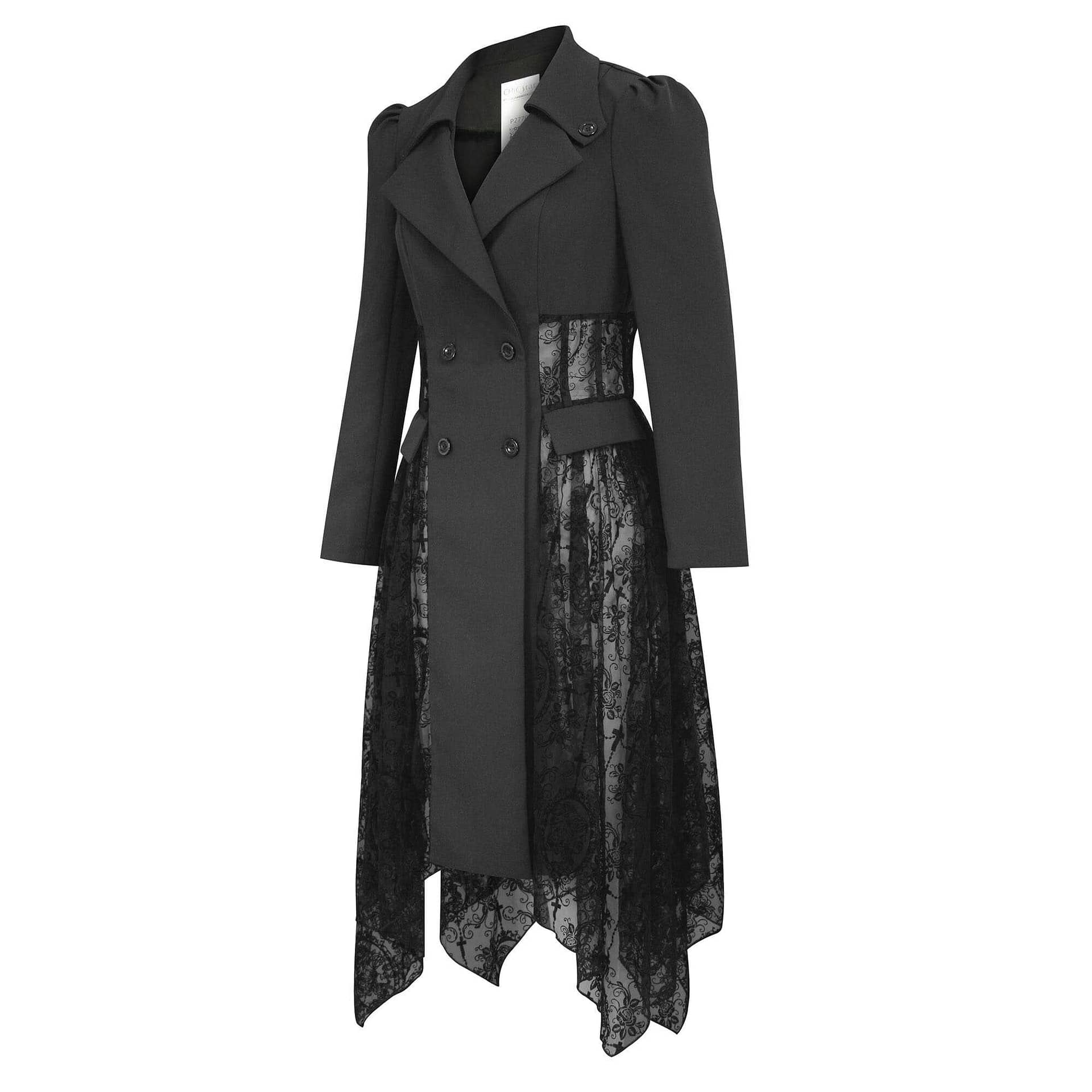 Lace Trench Jacket - Valkyrie Apparel