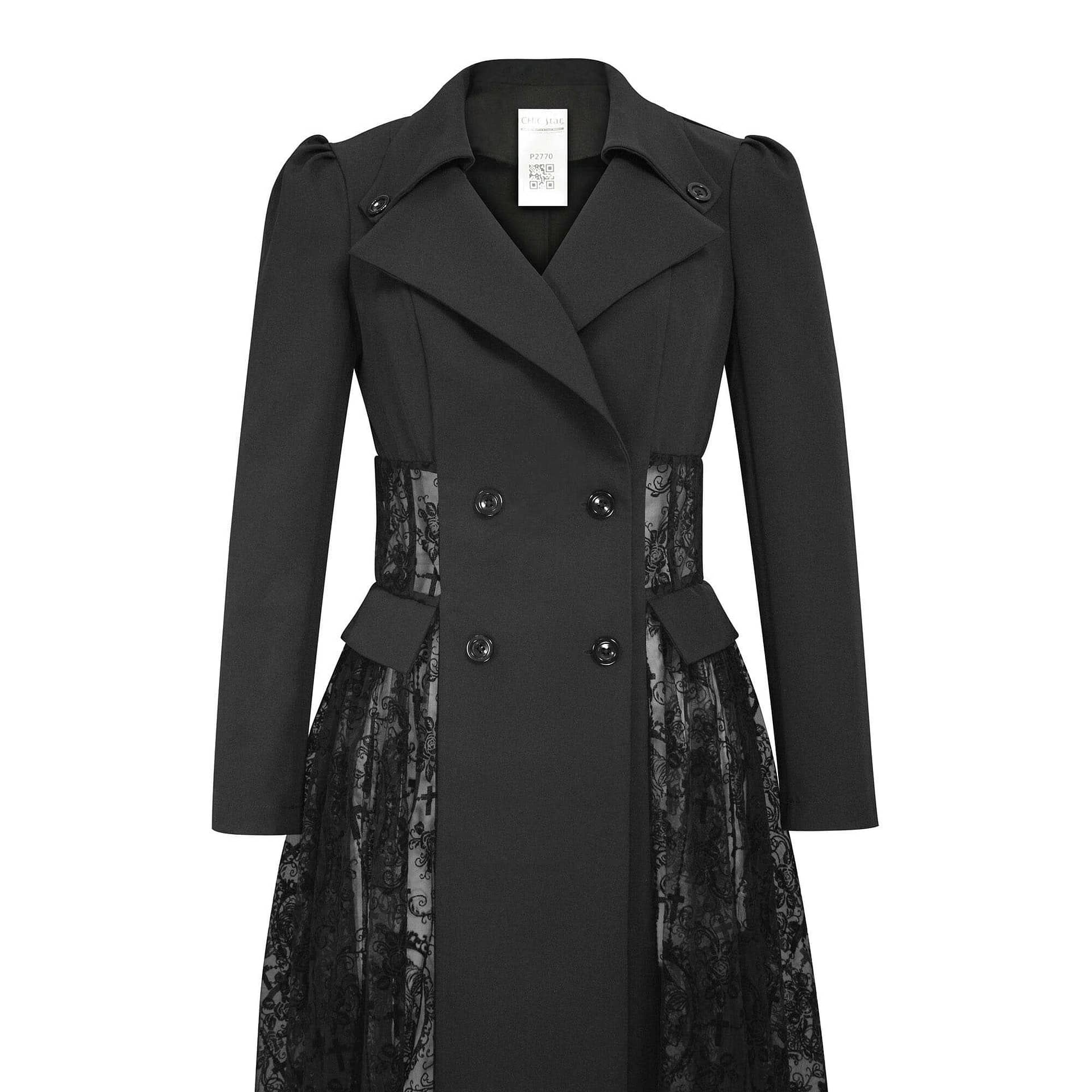 Lace Trench Jacket - Valkyrie Apparel